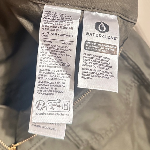 Levi's Women’s Ribcage Straight Leg Ankle Pants, Olive Green, Sz W30xL29 - Picture 5 of 7